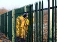 Steel Palisade PPC Security Fence at Bury Football Club